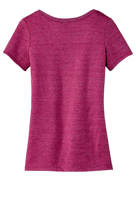 District Made Ladies Textured Scoop Tee. DM471 Womens Apparel Shirts & Tops