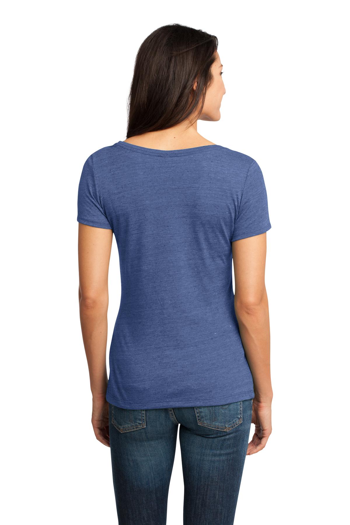 District Made Ladies Textured Scoop Tee. DM471 District