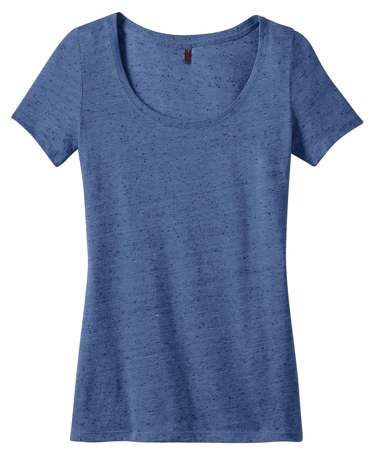 District Made Ladies Textured Scoop Tee. DM471 District
