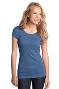 District Juniors Textured Girly Crew Tee. DT270 District