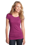 District Juniors Textured Girly Crew Tee. DT270 District