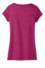 District Juniors Textured Girly Crew Tee. DT270 District