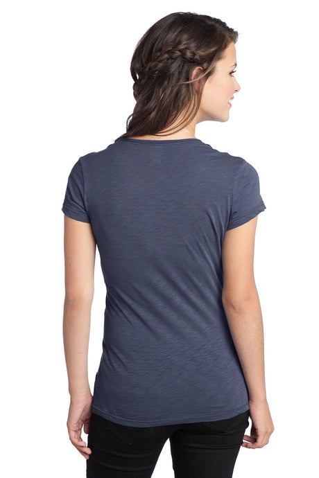 District Juniors Slub V-Neck Tee. DT240 District