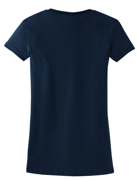 District Juniors Slub V-Neck Tee. DT240 District
