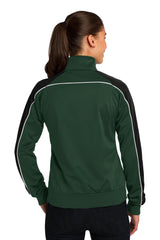 Sport-Tek Ladies Piped Tricot Track Jacket. LST92