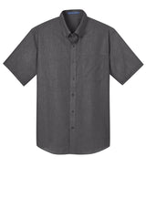 Port Authority Men's Short Sleeve Crosshatch Easy Care Shirt. S656 Mens Apparel Shirts & Tops