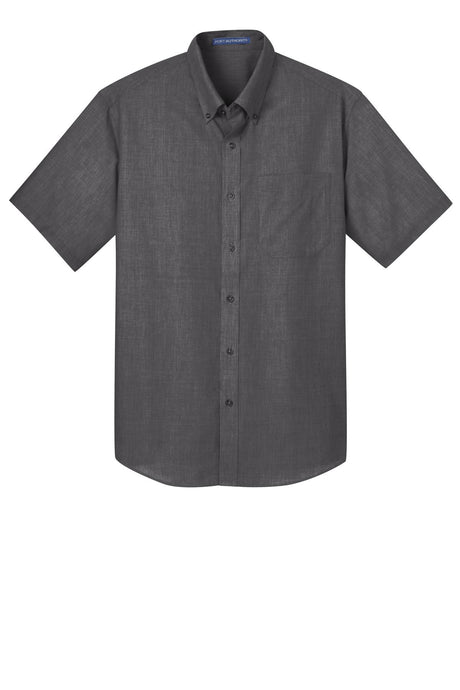 Port Authority Men's Short Sleeve Crosshatch Easy Care Shirt. S656 Mens Apparel Shirts & Tops
