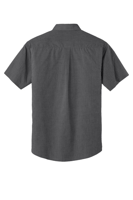 Port Authority Men's Short Sleeve Crosshatch Easy Care Shirt. S656 Mens Apparel Shirts & Tops