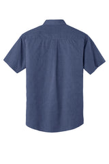 Port Authority Men's Short Sleeve Crosshatch Easy Care Shirt. S656 Mens Apparel Shirts & Tops