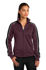 Sport-Tek Ladies Piped Tricot Track Jacket. LST92