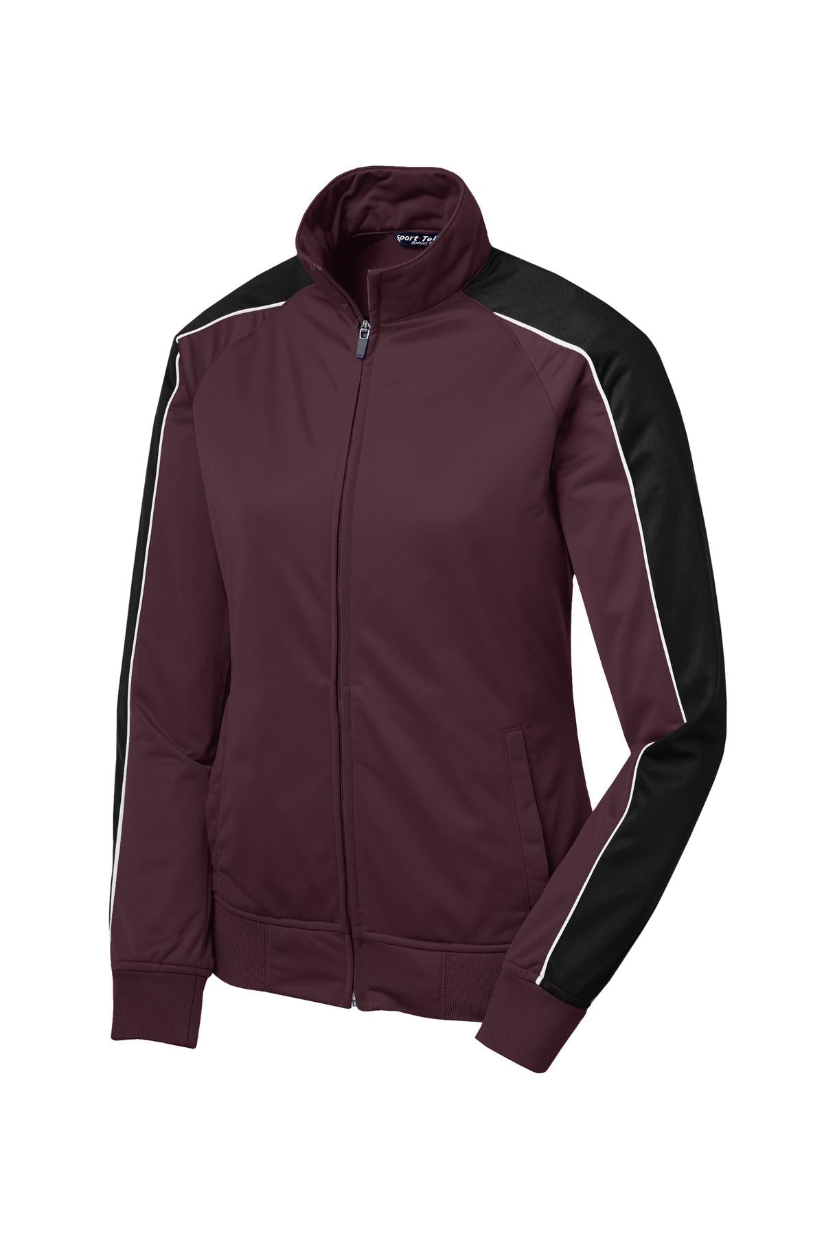 Sport-Tek Ladies Piped Tricot Track Jacket. LST92