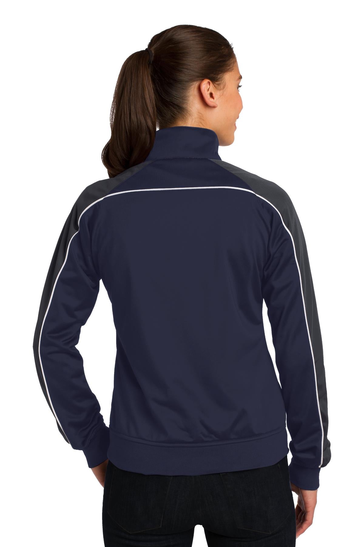 Sport-Tek Ladies Piped Tricot Track Jacket. LST92