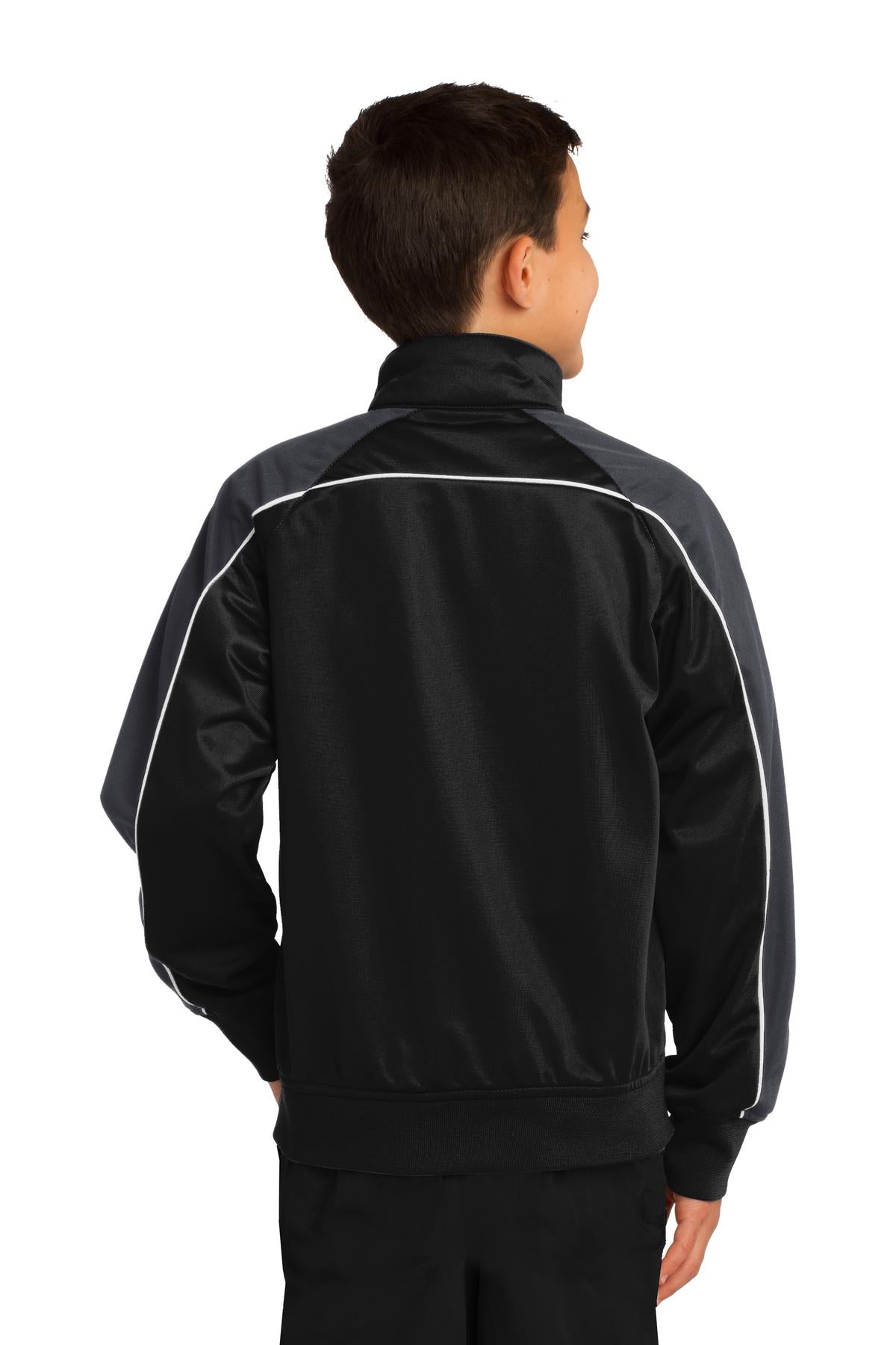Sport-Tek Youth Piped Tricot Track Jacket. YST92
