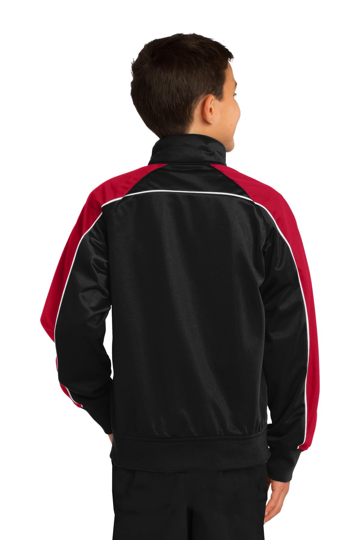 Sport-Tek Youth Piped Tricot Track Jacket. YST92