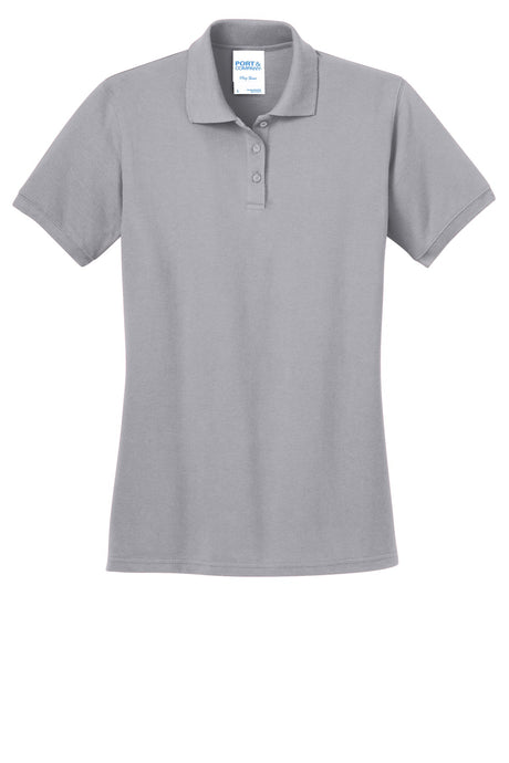 Port & Company Ladies Ring Spun Pique Polo. LKP150 Womens Apparel Shirts & Tops