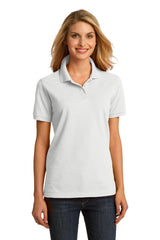 Port & Company Ladies Ring Spun Pique Polo. LKP150 Womens Apparel Shirts & Tops