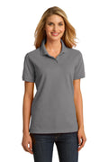 Port & Company Ladies Ring Spun Pique Polo. LKP150 Womens Apparel Shirts & Tops