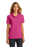 Port & Company Ladies Ring Spun Pique Polo. LKP150 Womens Apparel Shirts & Tops