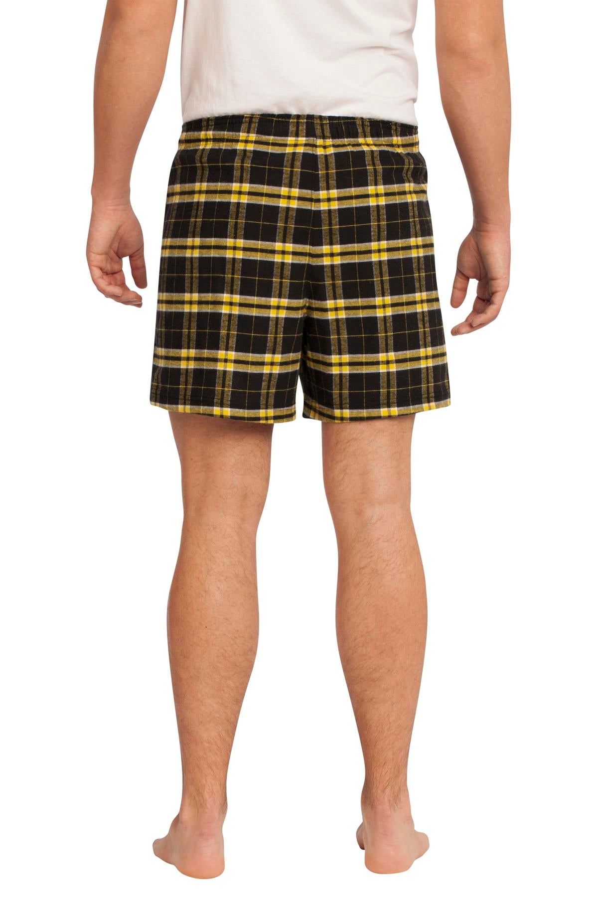 District Young Men's Flannel Plaid Boxer. DT1801 District