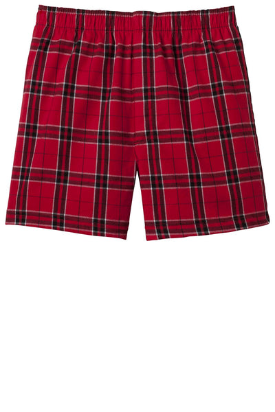 District Young Men's Flannel Plaid Boxer. DT1801