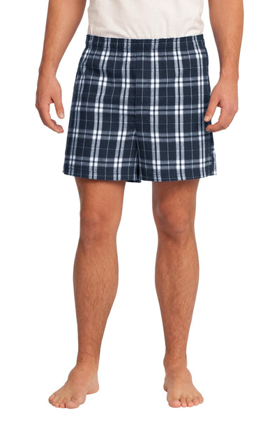 District Young Men's Flannel Plaid Boxer. DT1801