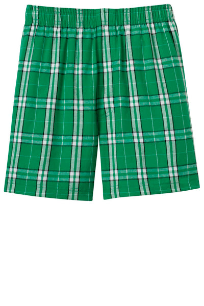 District Young Men's Flannel Plaid Boxer. DT1801