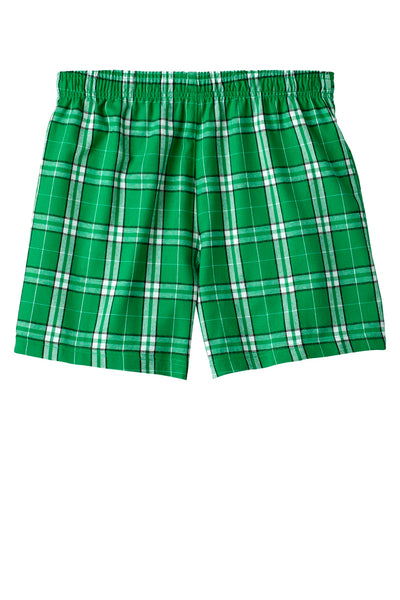 District Young Men's Flannel Plaid Boxer. DT1801