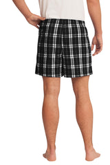 District Young Men's Flannel Plaid Boxer. DT1801 District