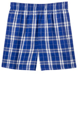 District Young Men's Flannel Plaid Boxer. DT1801 District