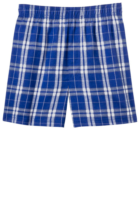 District Young Men's Flannel Plaid Boxer. DT1801 District