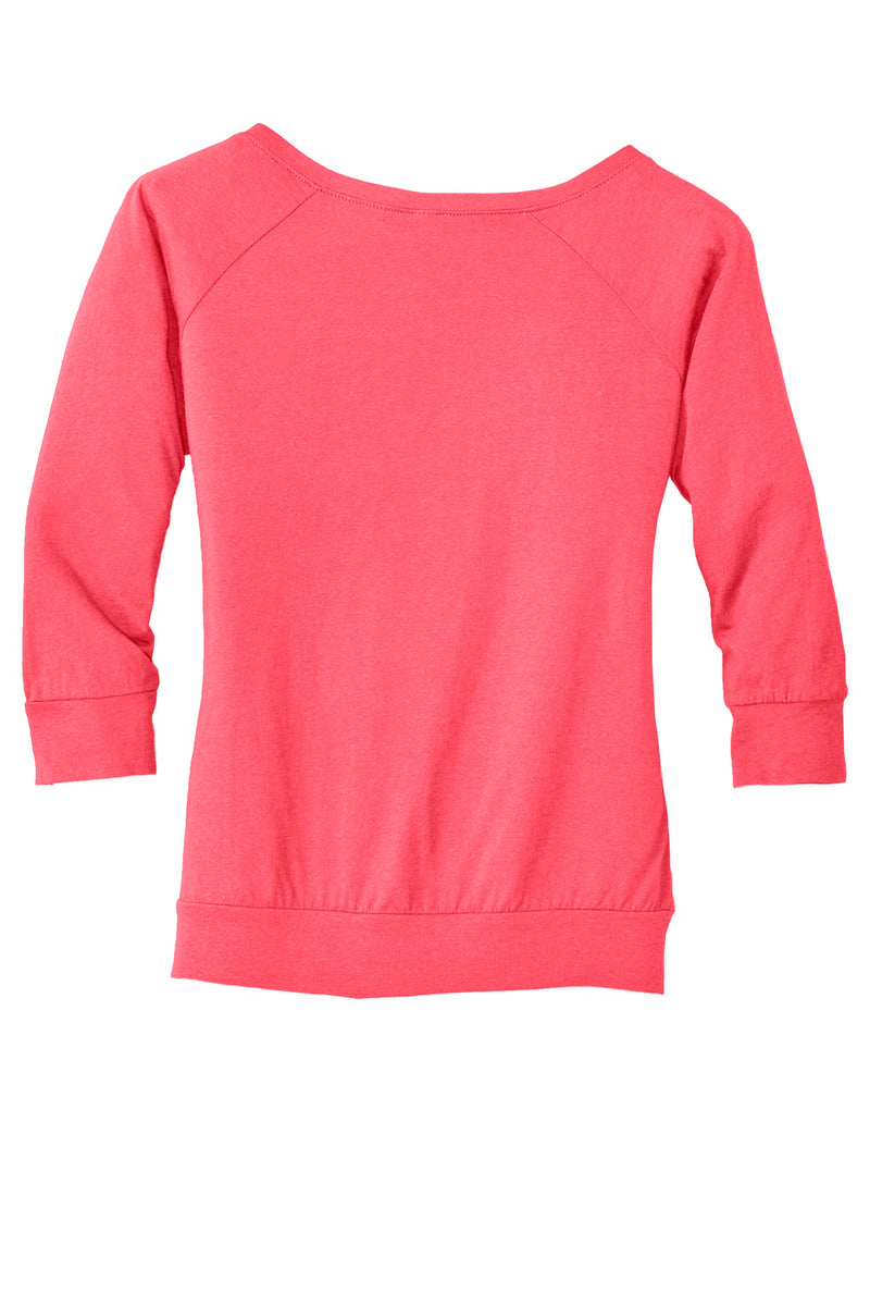 District Made Ladies Modal Blend 3/4-Sleeve Raglan DM482
