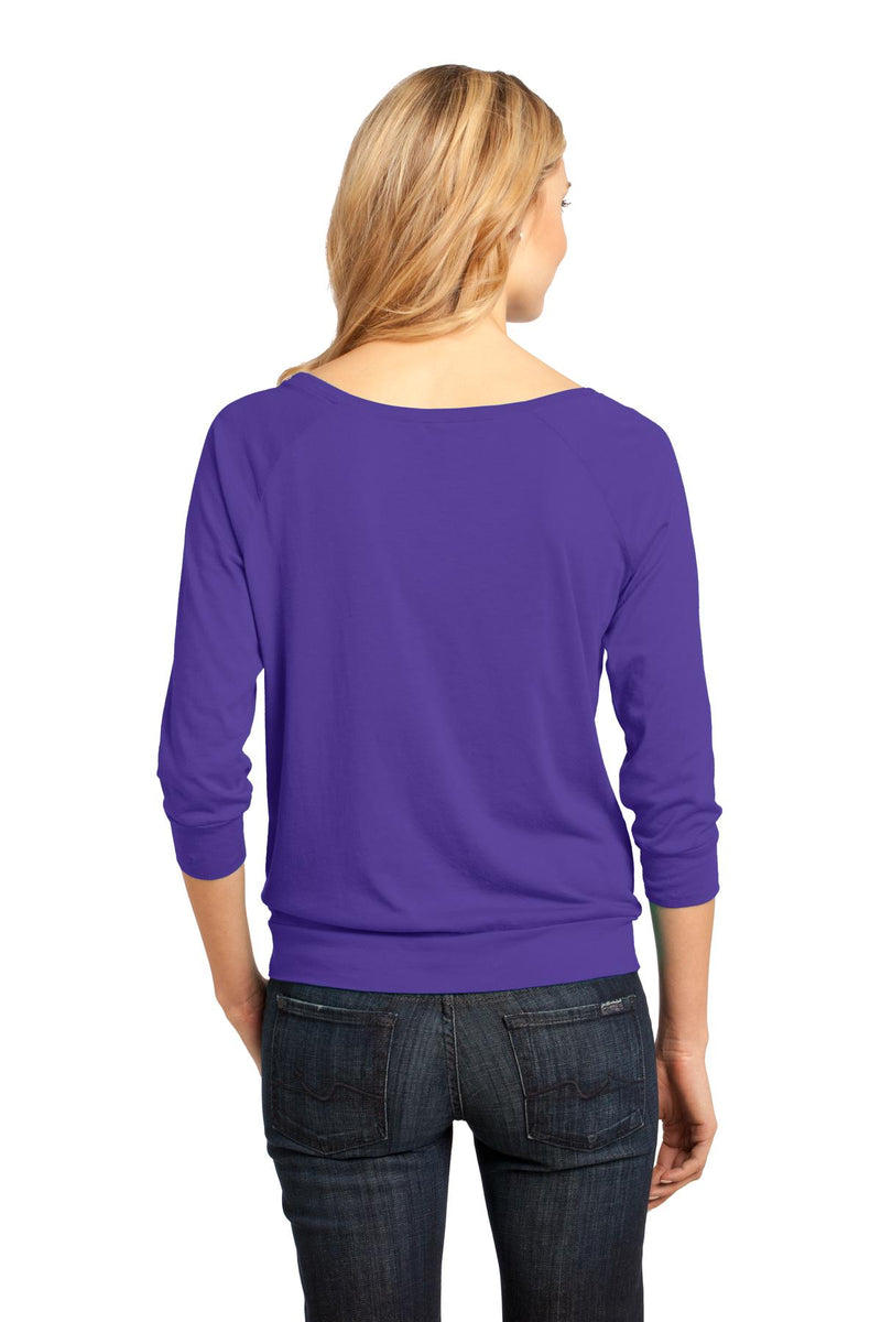District Made Ladies Modal Blend 3/4-Sleeve Raglan DM482