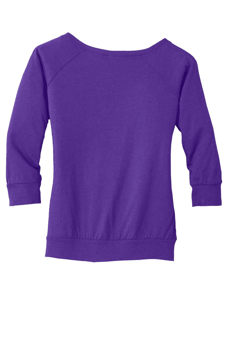 District Made Ladies Modal Blend 3/4-Sleeve Raglan DM482