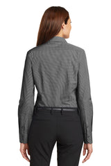 Red House Ladies Mini-Check Non-Iron Button-Down Shirt. RH67 Red House