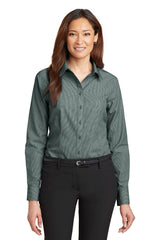 Red House Ladies Mini-Check Non-Iron Button-Down Shirt. RH67 Red House