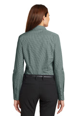 Red House Ladies Mini-Check Non-Iron Button-Down Shirt. RH67 Red House