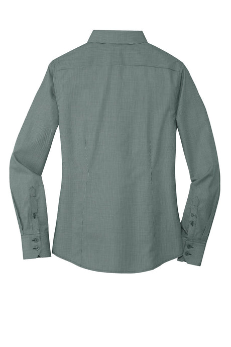 Red House Ladies Mini-Check Non-Iron Button-Down Shirt. RH67 Red House