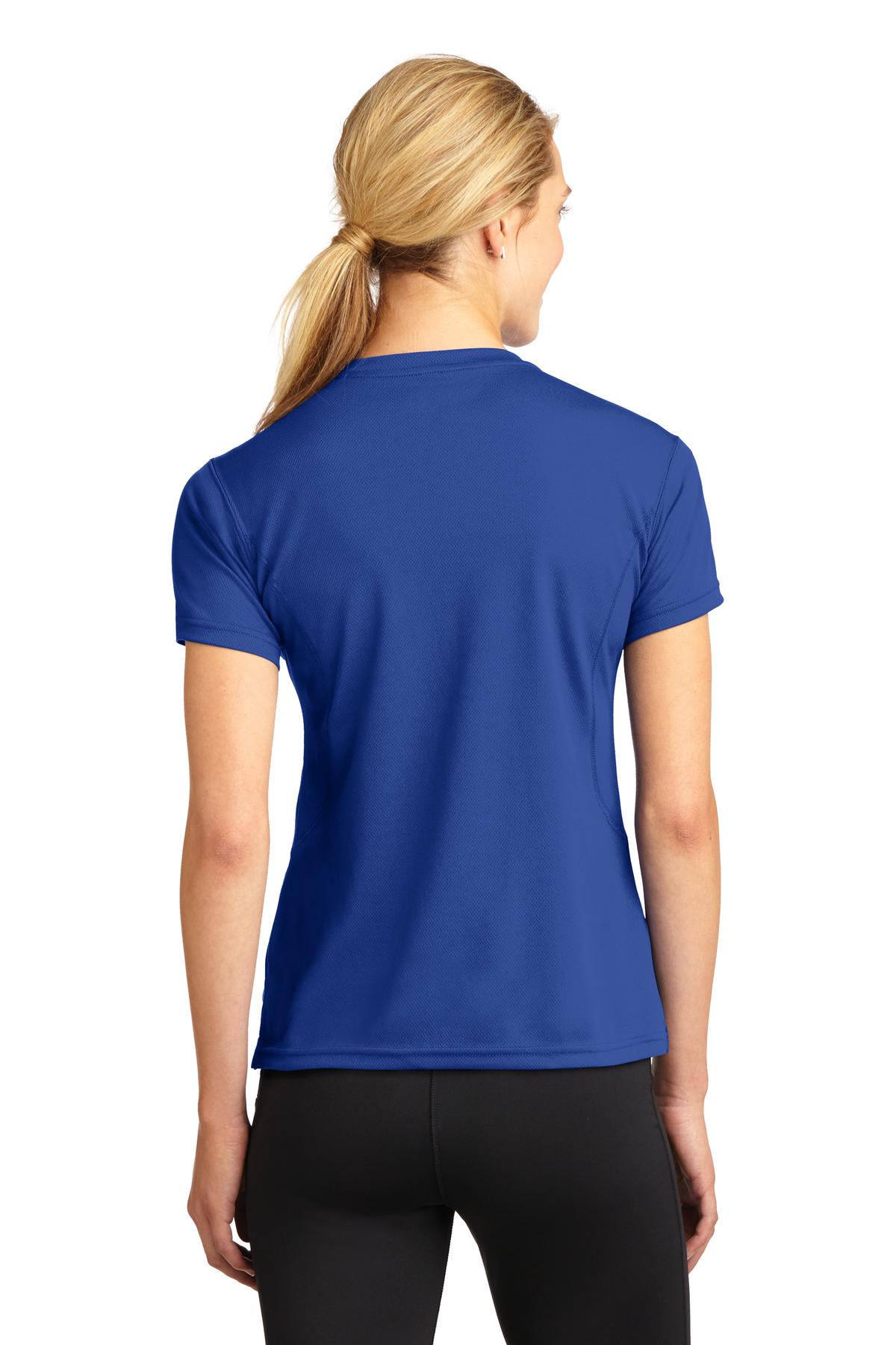 Sport-Tek Dri-Mesh Ladies V-Neck T-Shirt.  L468V