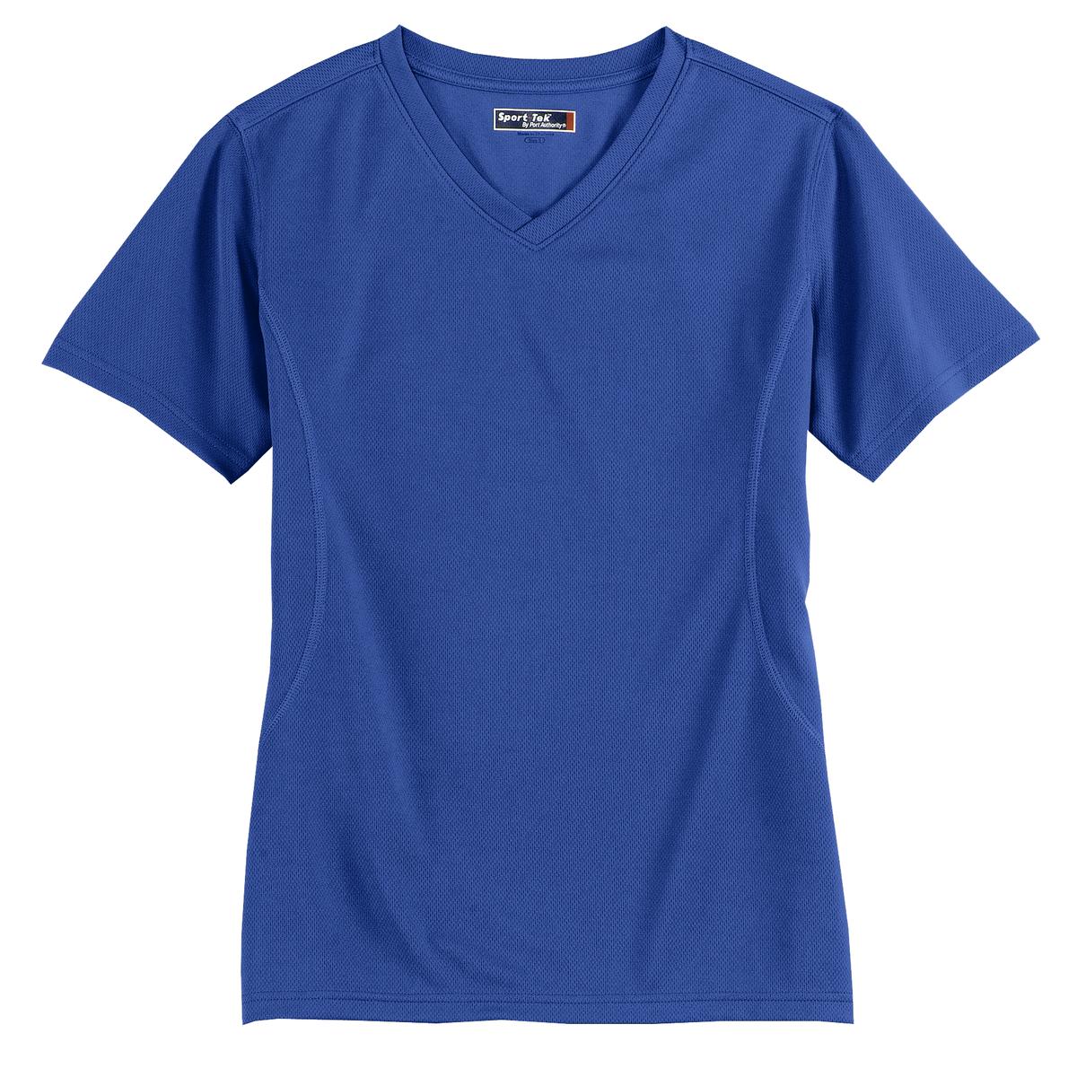 Sport-Tek Dri-Mesh Ladies V-Neck T-Shirt.  L468V