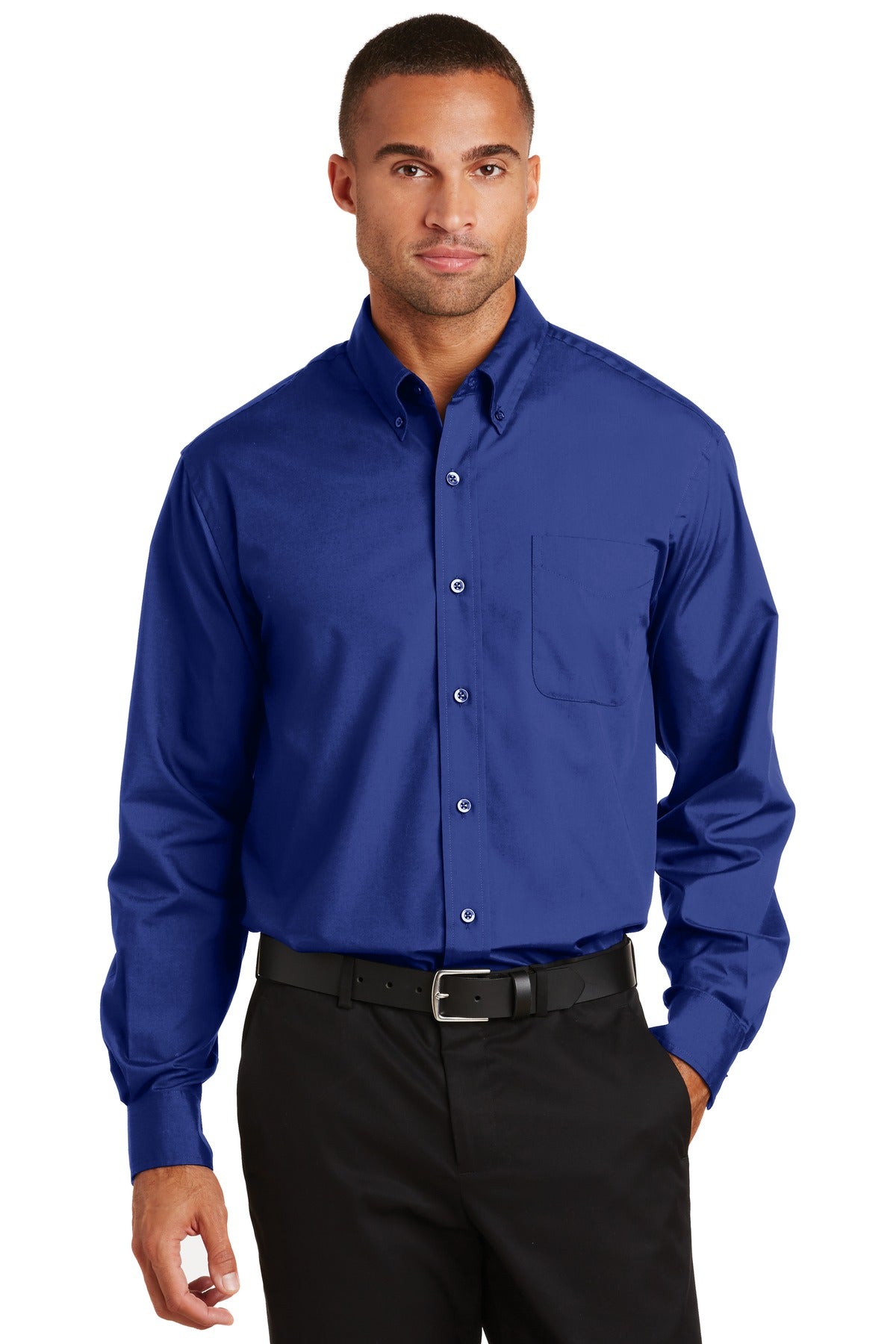 Port Authority Men's Long Sleeve Value Poplin Shirt. S632