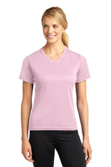 Sport-Tek Dri-Mesh Ladies V-Neck T-Shirt.  L468V