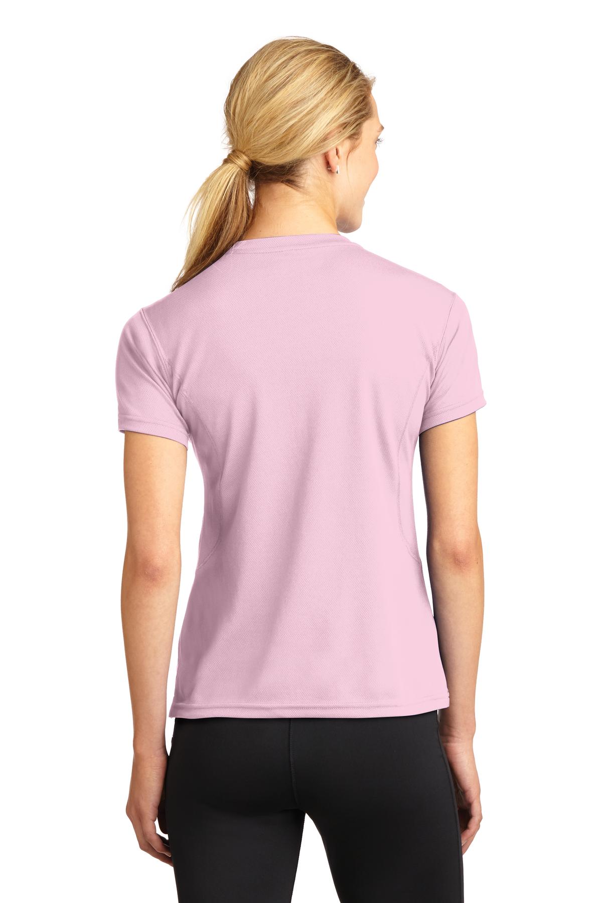 Sport-Tek Dri-Mesh Ladies V-Neck T-Shirt.  L468V