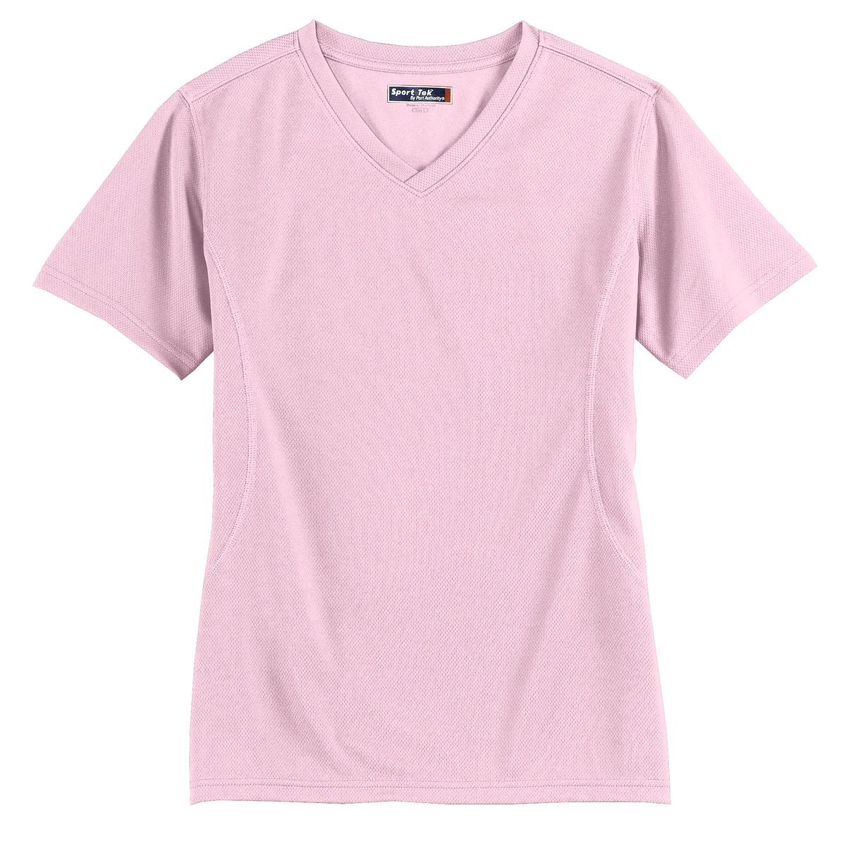 Sport-Tek Dri-Mesh Ladies V-Neck T-Shirt.  L468V