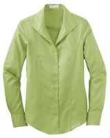 Red House Ladies Herringbone Non-Iron Button-Down Shirt. RH48 Red House