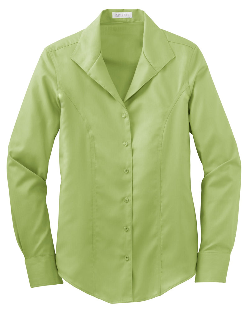 Red House Ladies Herringbone Non-Iron Button-Down Shirt. RH48