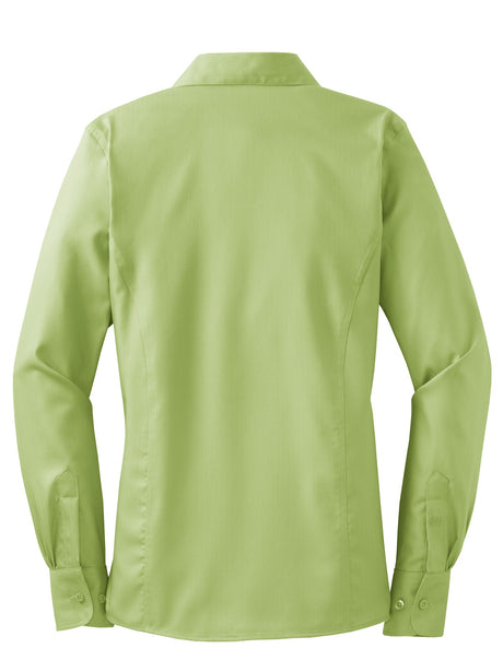 Red House Ladies Herringbone Non-Iron Button-Down Shirt. RH48 Red House