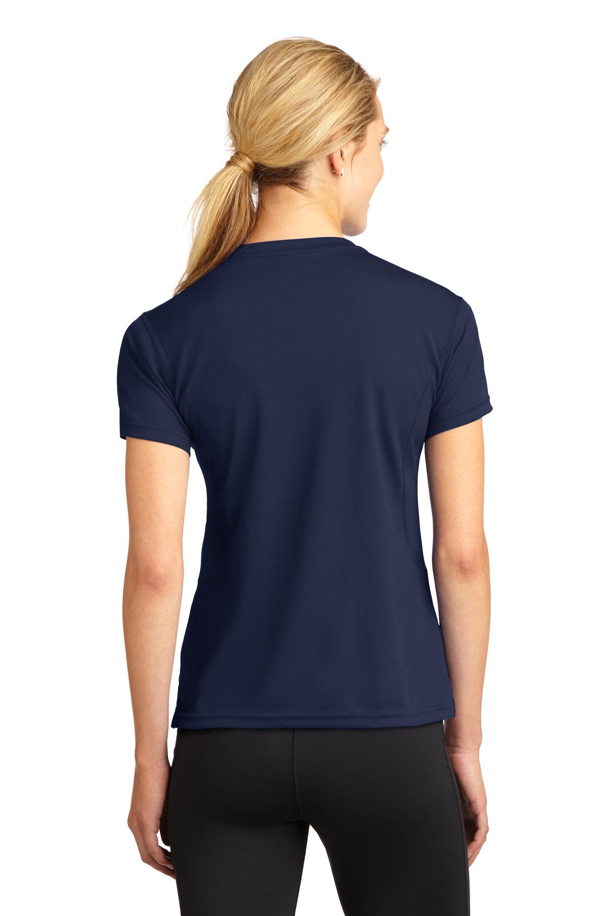 Sport-Tek Dri-Mesh Ladies V-Neck T-Shirt.  L468V