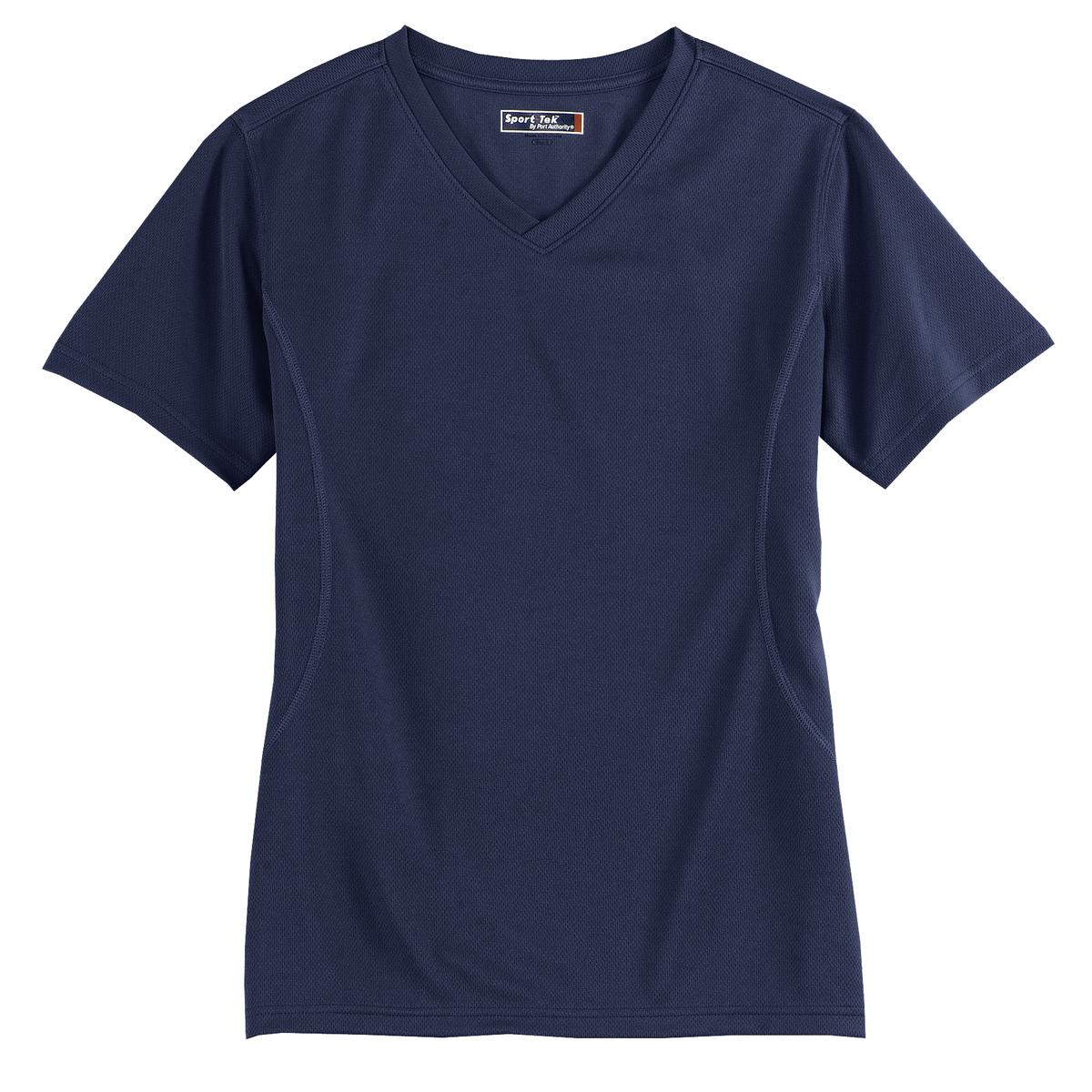 Sport-Tek Dri-Mesh Ladies V-Neck T-Shirt.  L468V