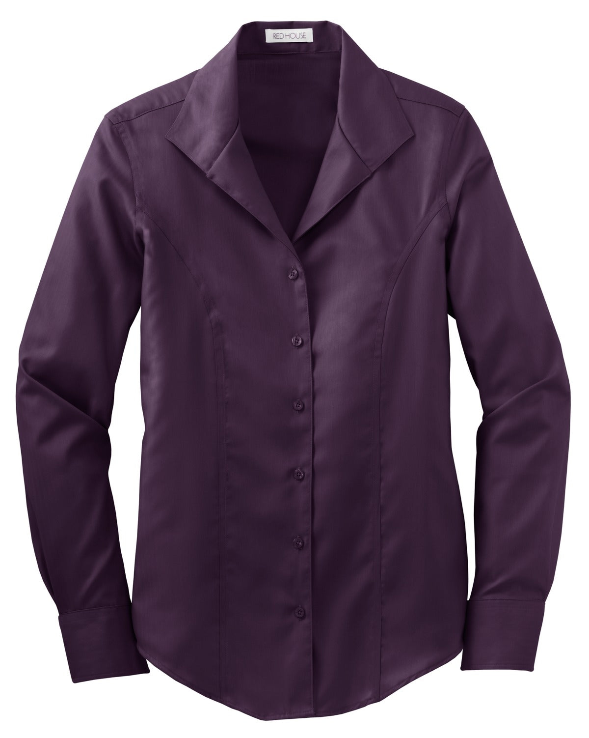 Red House Ladies Herringbone Non-Iron Button-Down Shirt. RH48 Red House