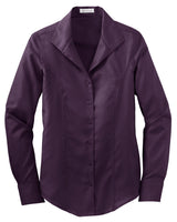 Red House Ladies Herringbone Non-Iron Button-Down Shirt. RH48 Red House